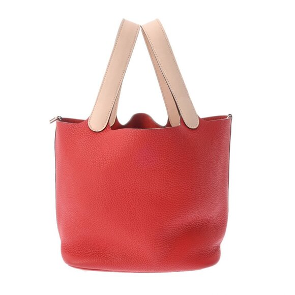 HERMES Picotan Lock MM Touch Rouge tomato/Rose eglantine 800000132668000 - Picture 1 of 12